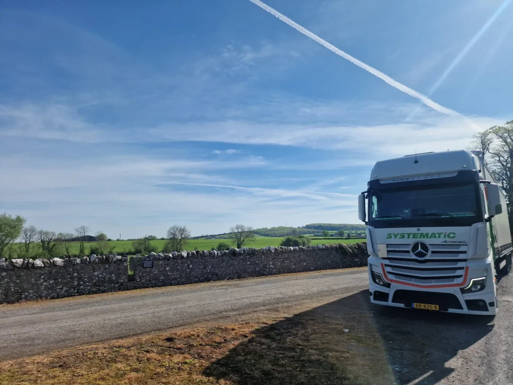 pallettransport naar Ierland via Engeland